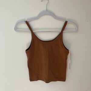 ARQ Crop Tank NWT Medium Toffee